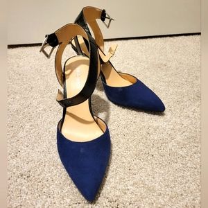Black and Blue Nine West Heels